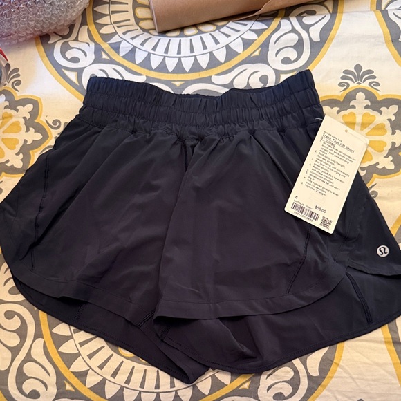 lululemon athletica Pants - lululemon athletica Track That Navy Blue Athletic Shorts 3”- NWT Size 6